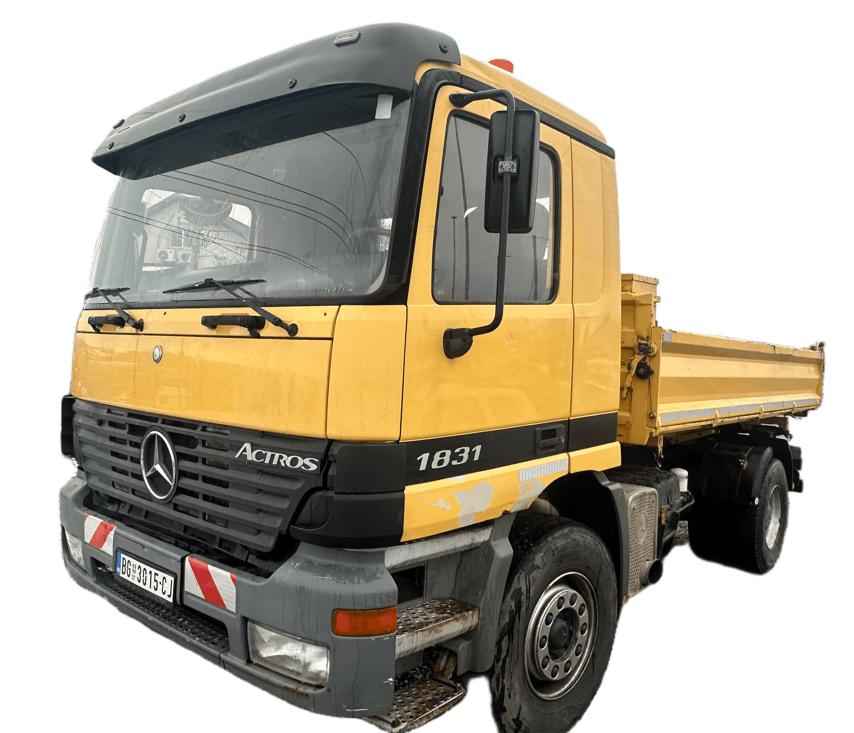 Kiper kamion Mercedes 7m² 2007 za iznajmljivanje Beograd