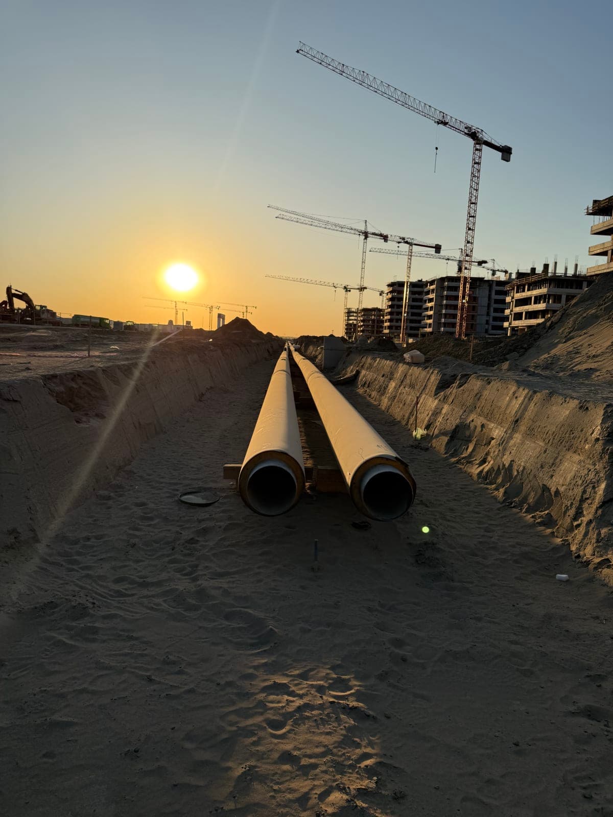 Izgradnja gasovoda — radovi na trasi cevovoda — Horizont Petro